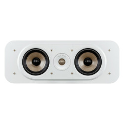 Polk Signature Elite ES30, vista frontal sin rejilla en blanco