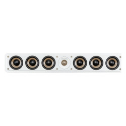 Polk Signature Elite ES35, vista frontal sin rejilla en blanco