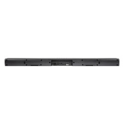 Denon DHT-S217, parte trasera con los subwoofers que disparan hacia abajo