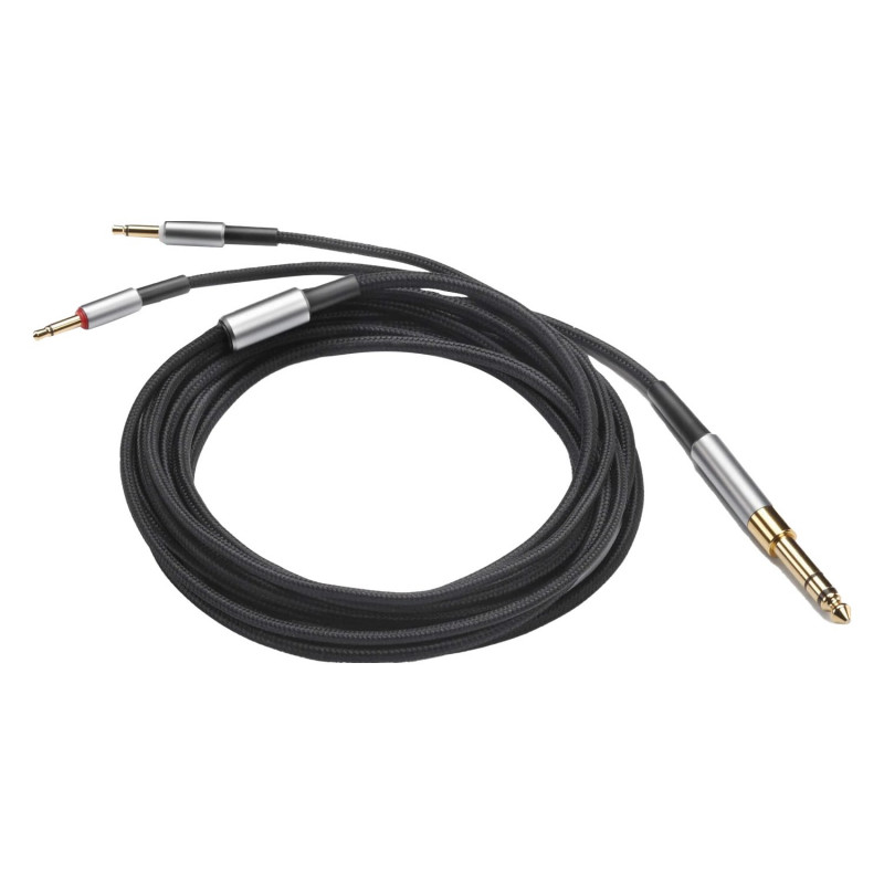 Denon AH-D5200, cable desmontable con adaptador a 6,3 mm