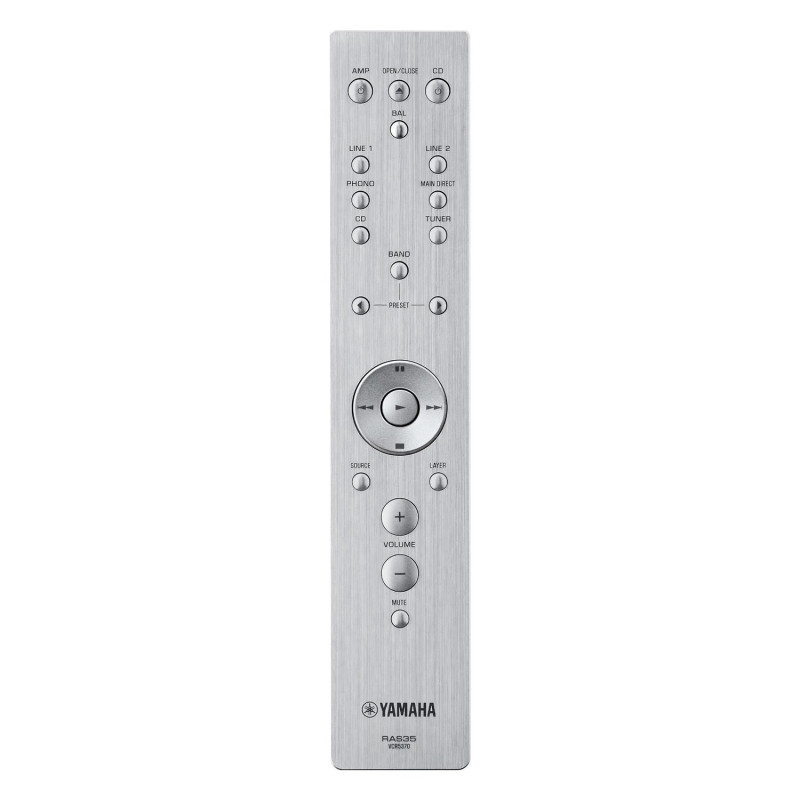 Yamaha A-S2200, mando a distancia de aluminio