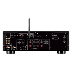 Yamaha R-N800A, panel trasero con phono, dos ópticas, dos coaxiales y antena wifi