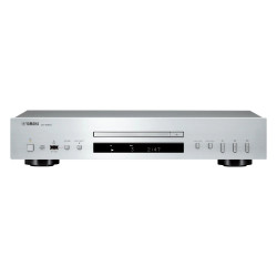 Yamaha CD-S303, vista frontal en plata