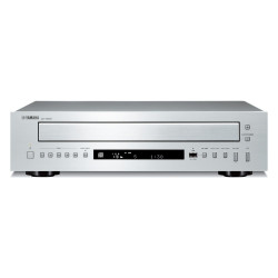 Yamaha CD-C603, vista frontal en plata