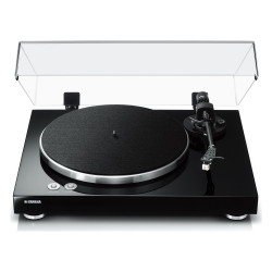 Yamaha TT-S303, vista frontal elevada con la tapa abierta