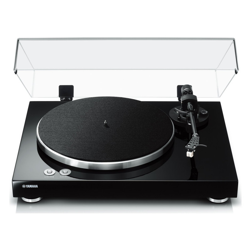 Yamaha TT-S303, vista frontal elevada con la tapa abierta