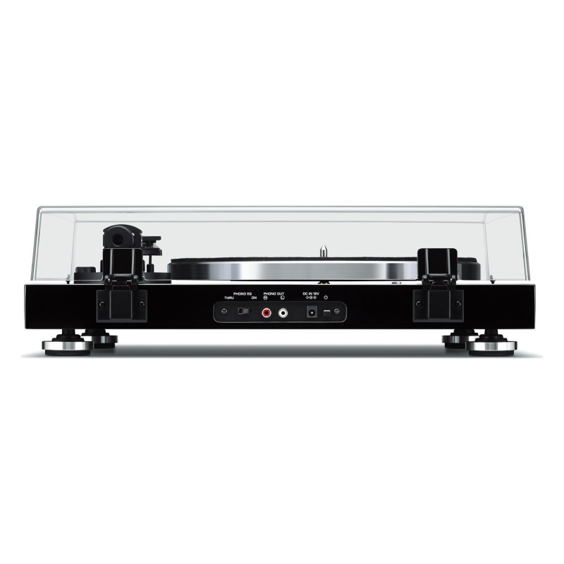 Yamaha TT-S303, panel trasero con salida RCA y conmutador PHONO EQ