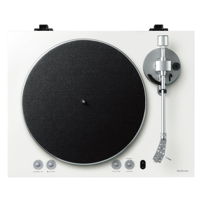 Yamaha MusicCast VINYL 500, vista superior en blanco