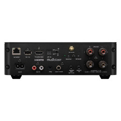 Yamaha WXA-70A, panel trasero con HDMI eARC, entradas, salida de subwoofer y terminales de altavoz