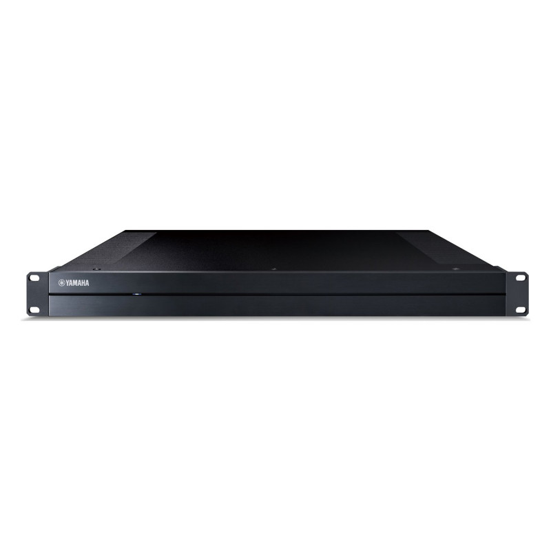 Yamaha XDA-QS5400, vista frontal con la tapa magnética y las orejas de rack