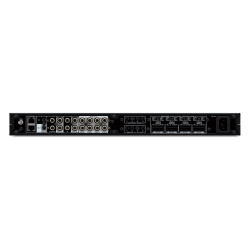 Yamaha XDA-QS5400, panel trasero con salidas Euroblock, previo, entradas AUX y Cut-In y red