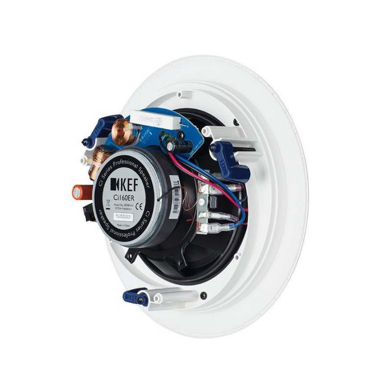 KEF Ci160ER, parte trasera con las garras de fijación