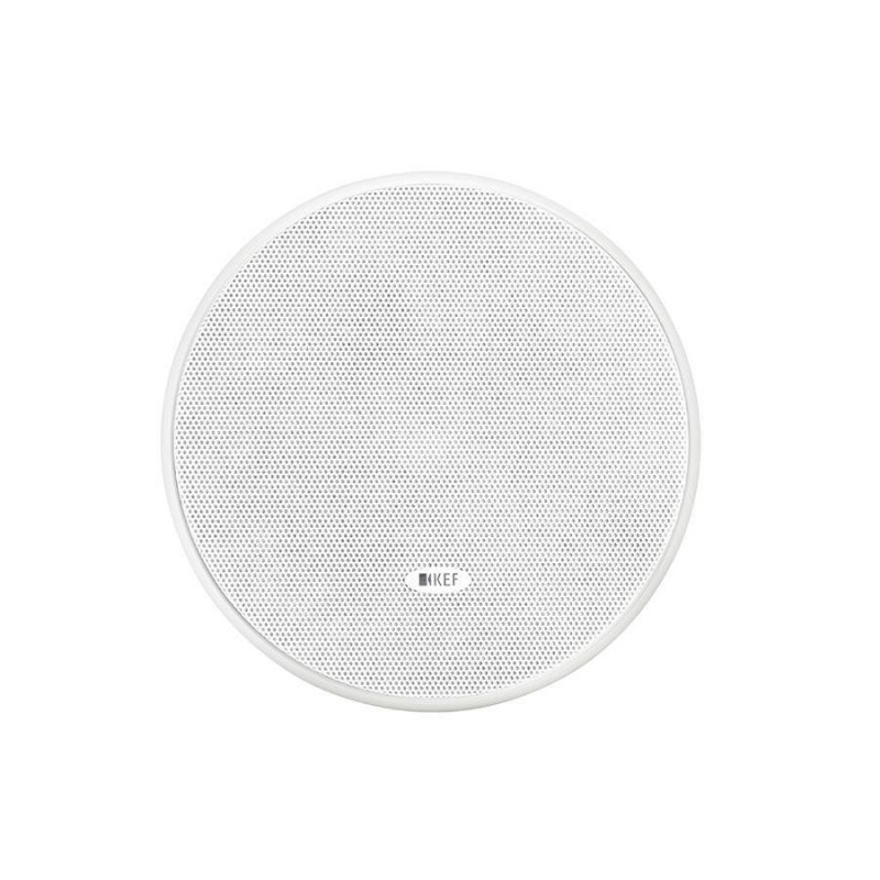 KEF Ci130ER con la rejilla puesta, vista frontal