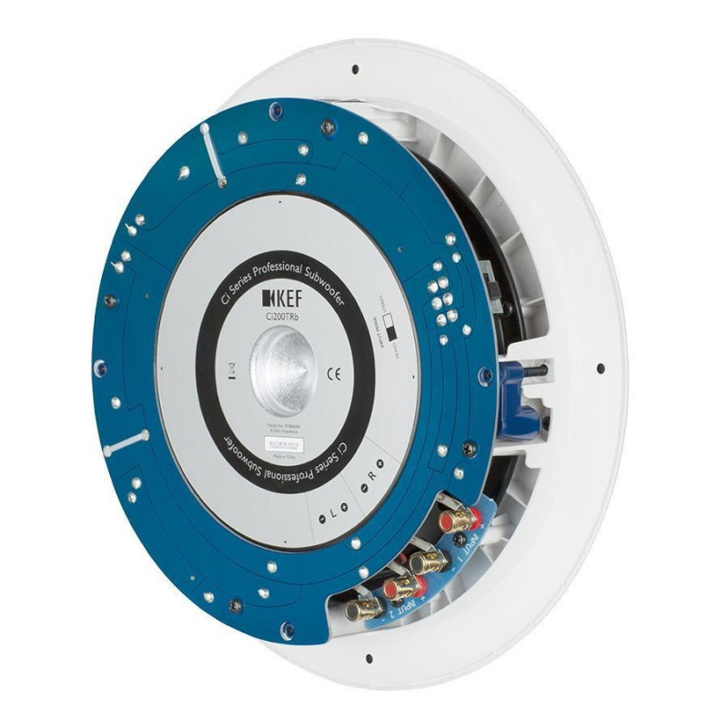 KEF Ci200TRb, parte trasera extraplana en ángulo