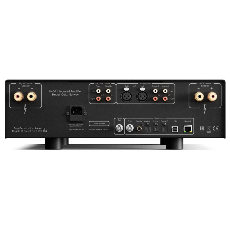 Hegel H400 — amplificador integrado estéreo Hi-Fi — imagen 3