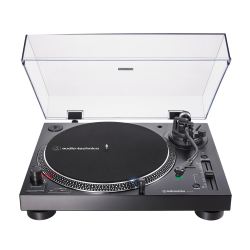 Audio-Technica AT-LP120XUSB en negro, giradiscos de tracción directa