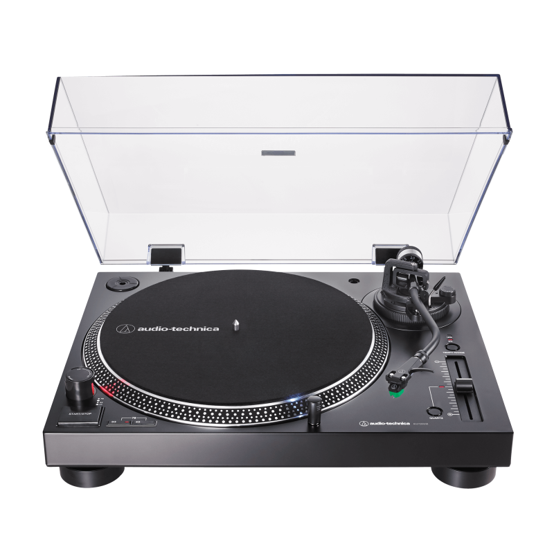 Audio-Technica AT-LP120XUSB en negro, giradiscos de tracción directa