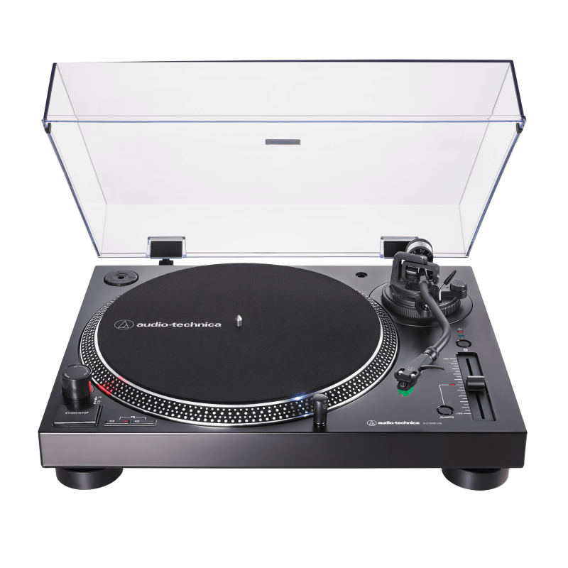 Audio-Technica AT-LP120XBT-USB en negro, giradiscos de tracción directa con Bluetooth