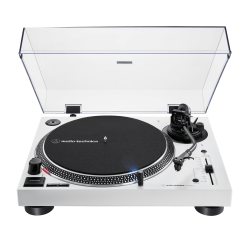 Audio-Technica AT-LP120XBT-USB en blanco, giradiscos de tracción directa con Bluetooth