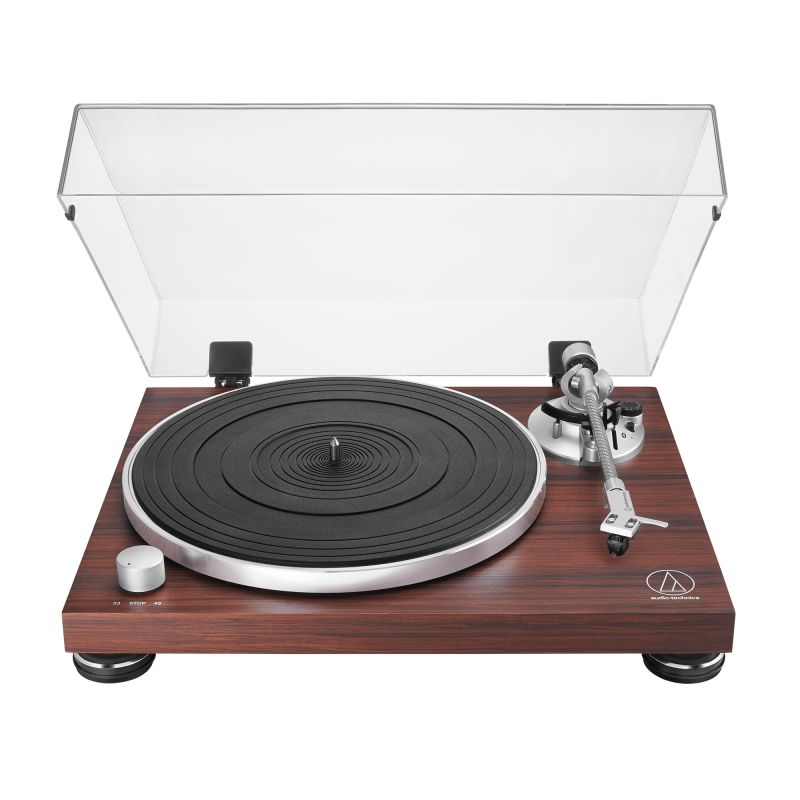 Audio-Technica AT-LPW50BTRW, giradiscos de correa con chapa de palisandro