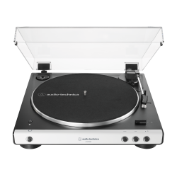 Audio-Technica AT-LP60XBT en blanco, giradiscos automático con Bluetooth