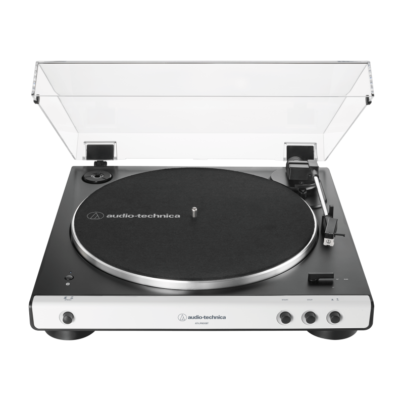 Audio-Technica AT-LP60XBT en blanco, giradiscos automático con Bluetooth