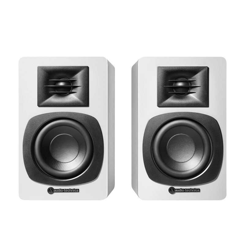 Audio-Technica AT-SP3X en blanco, pareja de altavoces activos de estantería