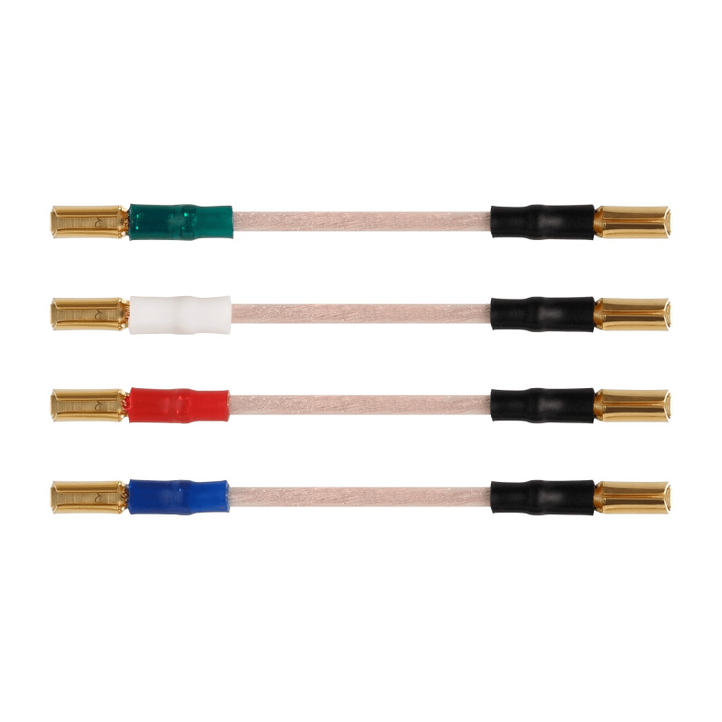 Audio-Technica AT6108, juego de cuatro cables de cabezal con código de colores