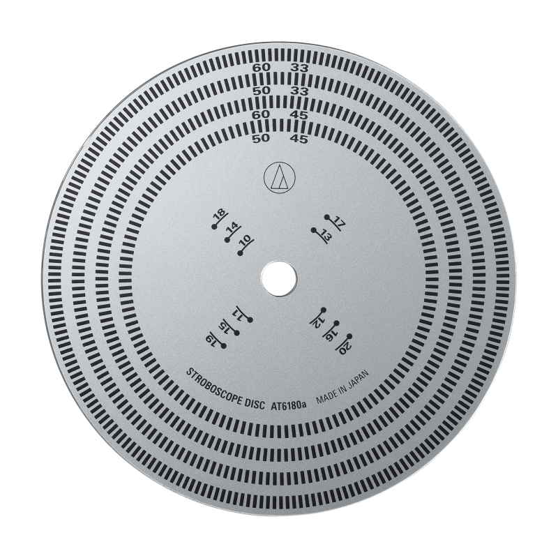 Audio-Technica AT6180a, disco estroboscópico