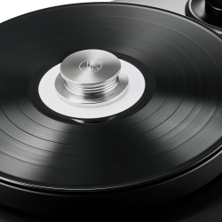 Audio-Technica AT628a, sobre un disco en el giradiscos