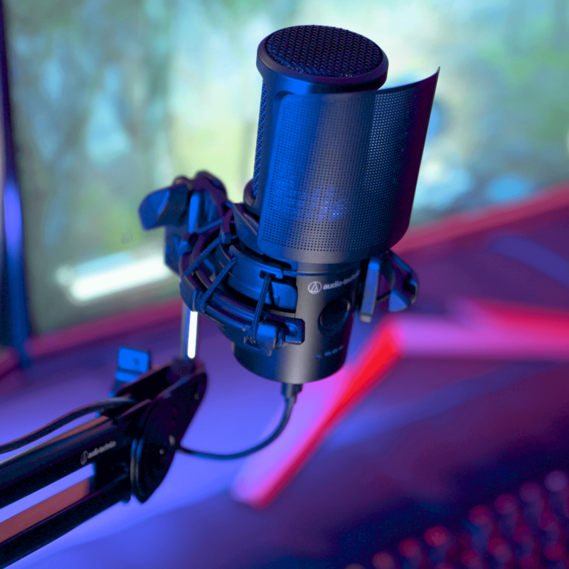 Audio-Technica AT2020USB-XP, detalle del micrófono