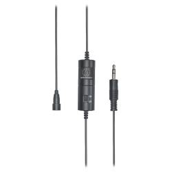 Audio-Technica ATR3350x, vista del micrófono y su cable
