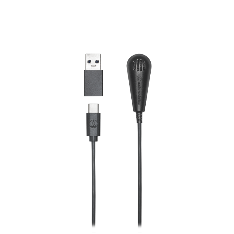 Audio-Technica ATR4650-USB con su soporte para monitor